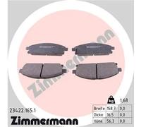 ZIMMERMANN 23422.165.1 Kit pastiglie freni