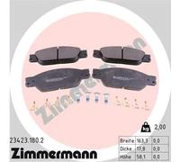 Pastiglie freno 23423.180.2 ZIMMERMANN per JAGUAR LINCOLN