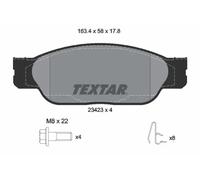 2342301 - PASTIGLIE FRENO Anteriori Textar JAGUAR s type (x200) Lincoln ls