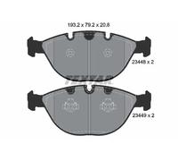 Set di pastiglie freno TEXTAR 2344801, anteriore
