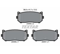 Pastiglie freno 2345501 TEXTAR per KIA CLARUS SHUMA I CARENS I MPV / Space wagon