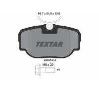 2345801 Kit pastiglie freno, Freno a disco posteriore (MARCA TEXTAR)..