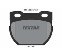 Textar 2347103 Kit Pastiglie Freno Freni a Disco Posteriore per Land Rover