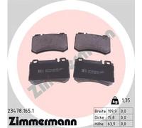 ZIMMERMANN 23478.165.1 Kit pastiglie freni