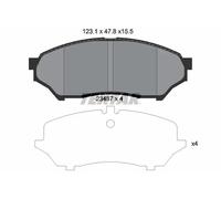 Textar 2348701 Kit Pastiglie Freno a Disco Frontale per Mitsubishi Pajero Pinin