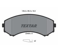 Pastiglie freno 2348801 TEXTAR per MITSUBISHI PROUDIA/DIGNITY GRANDIS PAJERO IV