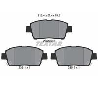 Kit pastiglie freno, Freno a disco TEXTAR 2351002 per PERI 1.3 2008-201