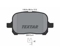 Pastiglie freno 2351302 TEXTAR per TOYOTA CAMRY PREVIA II