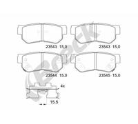 Pastiglie freno 23543 00 704 10 BRECK per KIA HYUNDAI