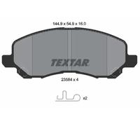 Set di pastiglie freno TEXTAR 2358403, fronte