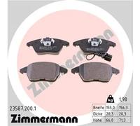 ZIMMERMANN 23587.200.1 Kit pastiglie freni