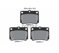 Pastiglie freno 2359301 TEXTAR per MITSUBISHI PAJERO SPORT I PAJERO SPORT III