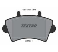 Set di pastiglie freno TEXTAR 2361301, anteriore