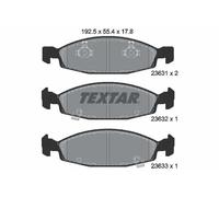 Textar 2363101 Kit Pastiglie Freno Freni a Disco Frontale per Jeep Cherokee XJ