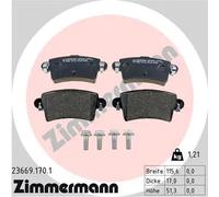 Pastiglie freno 23669.170.1 ZIMMERMANN per RENAULT OPEL NISSAN