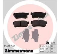 Pastiglie freno 23673.150.1 ZIMMERMANN per SSANGYONG DAEWOO