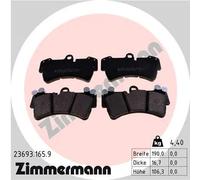 ZIMMERMANN 23693.165.9 Kit pastiglie freni