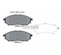Pastiglie freno 2369801 TEXTAR per NISSAN INFINITI RENAULT
