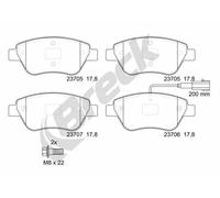 Set di pastiglie freno BRECK 23705 00 701 10, anteriore