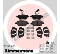 Pastiglie freno 23706.180.3 ZIMMERMANN per FIAT ALFA ROMEO PEUGEOT CITROËN