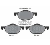 Set di pastiglie freno TEXTAR 2372001, fronte
