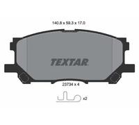 Textar 2373401 Kit Pastiglie Freno Freni a Disco Frontale per Lexus Rx U3