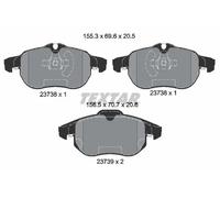 Set di pastiglie freno TEXTAR 2373807, anteriore