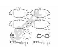 Breck Brakes Kit pastiglie freni 23743 00 701 10 anteriore per Mercedes‑Benz Classe E T‑Model