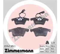 Pastiglie freno 23747.185.1 ZIMMERMANN per VW TOUAREG