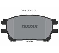 TEXTAR Kit pastiglie freni