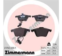 Pastiglie freno 23763.200.1 ZIMMERMANN per AUDI SEAT