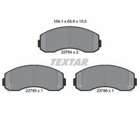 Pastiglie freno 2378401 TEXTAR per ASIA MOTORS KIA