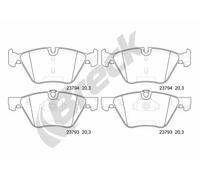 Set di pastiglie freno BRECK 23794 00 701 00, fronte