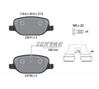 KIT PASTIGLIE FRENO POST TEXTAR ALFA ROMEO GIULIETTA 1.6 JTDM 77KW 11>16 2381101