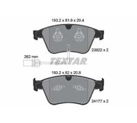 Set di pastiglie freno TEXTAR 2382201, anteriore