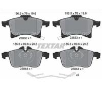 Set di pastiglie freno TEXTAR 2383204, anteriore