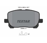 Pastiglie freno 2383601 TEXTAR per TOYOTA AVENSIS VERSO