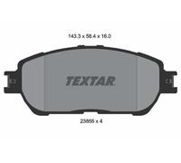 Set di pastiglie freno TEXTAR 2385501, fronte