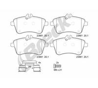 Pastiglie freno 23881 00 701 10 BRECK per MERCEDES-BENZ CLASSE B Sports Tourer