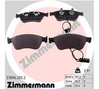 Pastiglie freno 23896.205.2 ZIMMERMANN per VW AUDI