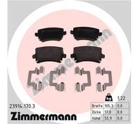 Pastiglie freno 23914.170.3 ZIMMERMANN per AUDI VW SKODA SEAT