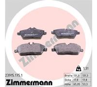 Pastiglie freno 23915.175.1 ZIMMERMANN per MINI BMW FORD