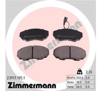Pastiglie freno 23917.195.1 ZIMMERMANN per PEUGEOT FIAT CITROËN