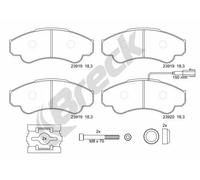 Pastiglie freno 23919 00 703 10 BRECK per PEUGEOT CITROËN FIAT