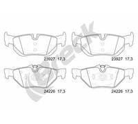Set di pastiglie freno BRECK 23927 00 704 00, posteriore