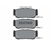Textar Pastiglie freno 2393101 posteriori per Kia Sorento I (JC) e Ssangyong Rodius