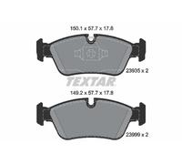 Set di pastiglie freno TEXTAR 2393501, anteriore