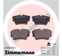 Pastiglie freno 23980.170.1 ZIMMERMANN per RENAULT NISSAN OPEL FIAT