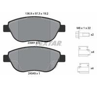 Textar 2398101 Kit Pastiglie Freno a Disco Frontale per Opel Corsa D Fiat 500L