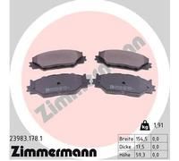 ZIMMERMANN 23983.178.1 Kit pastiglie freni